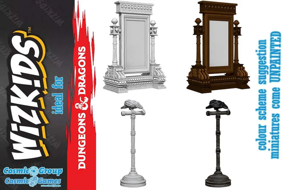 wizkids um mirror & bird on stand