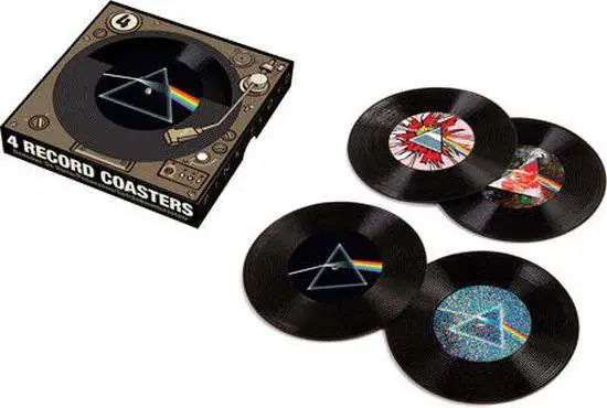 pink floyd record coasters