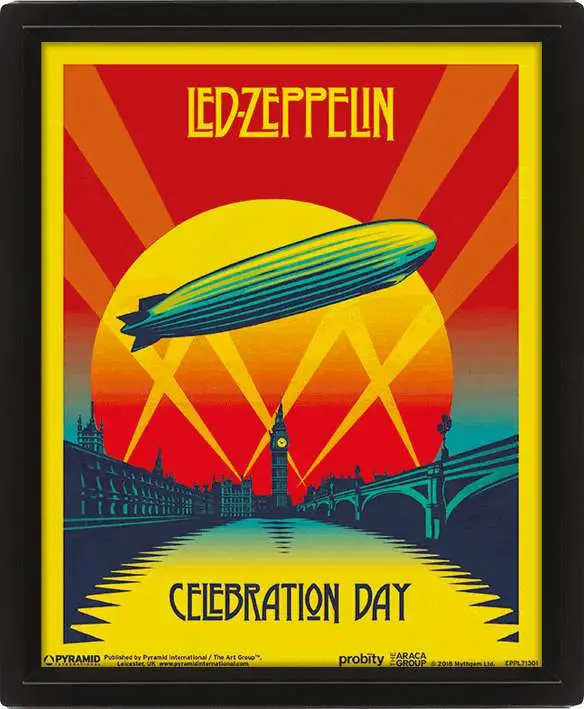 poster 3d lenticular led zeppelin