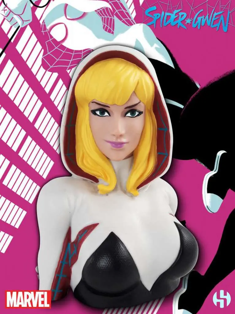 spider-gwen deluxe bust bank
