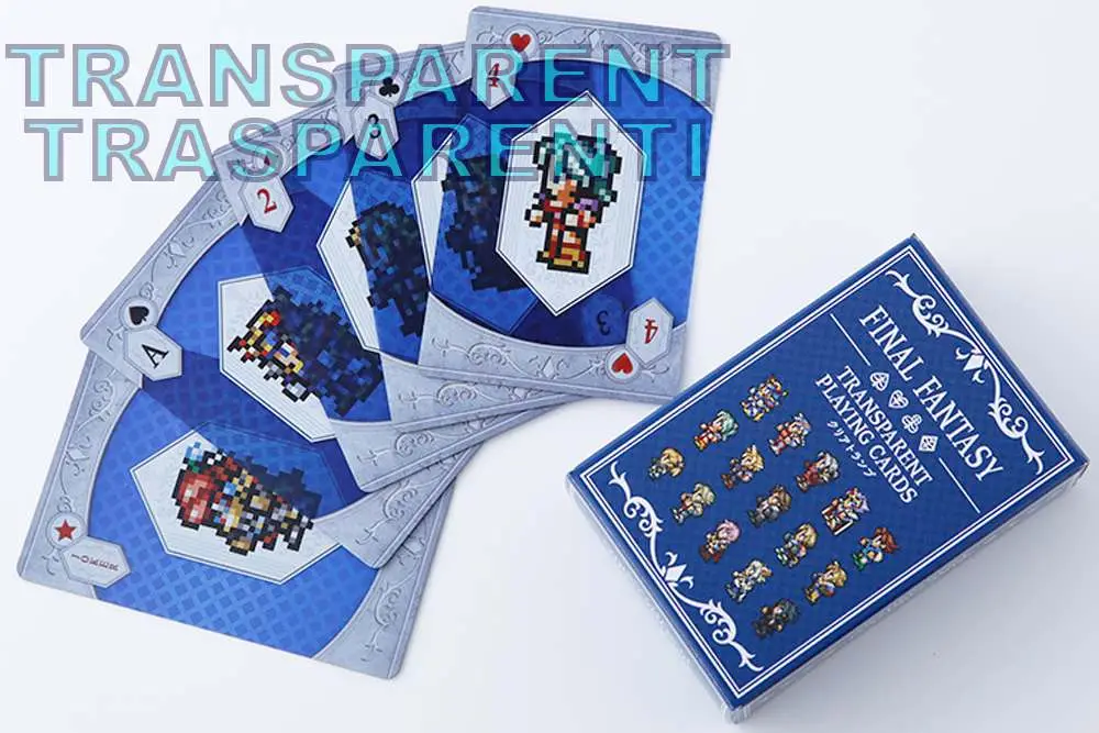 final fantasy transparent poker cards