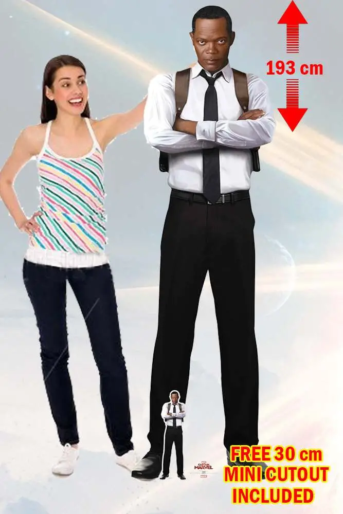 cap.marvel young n.fury lifesize cutout