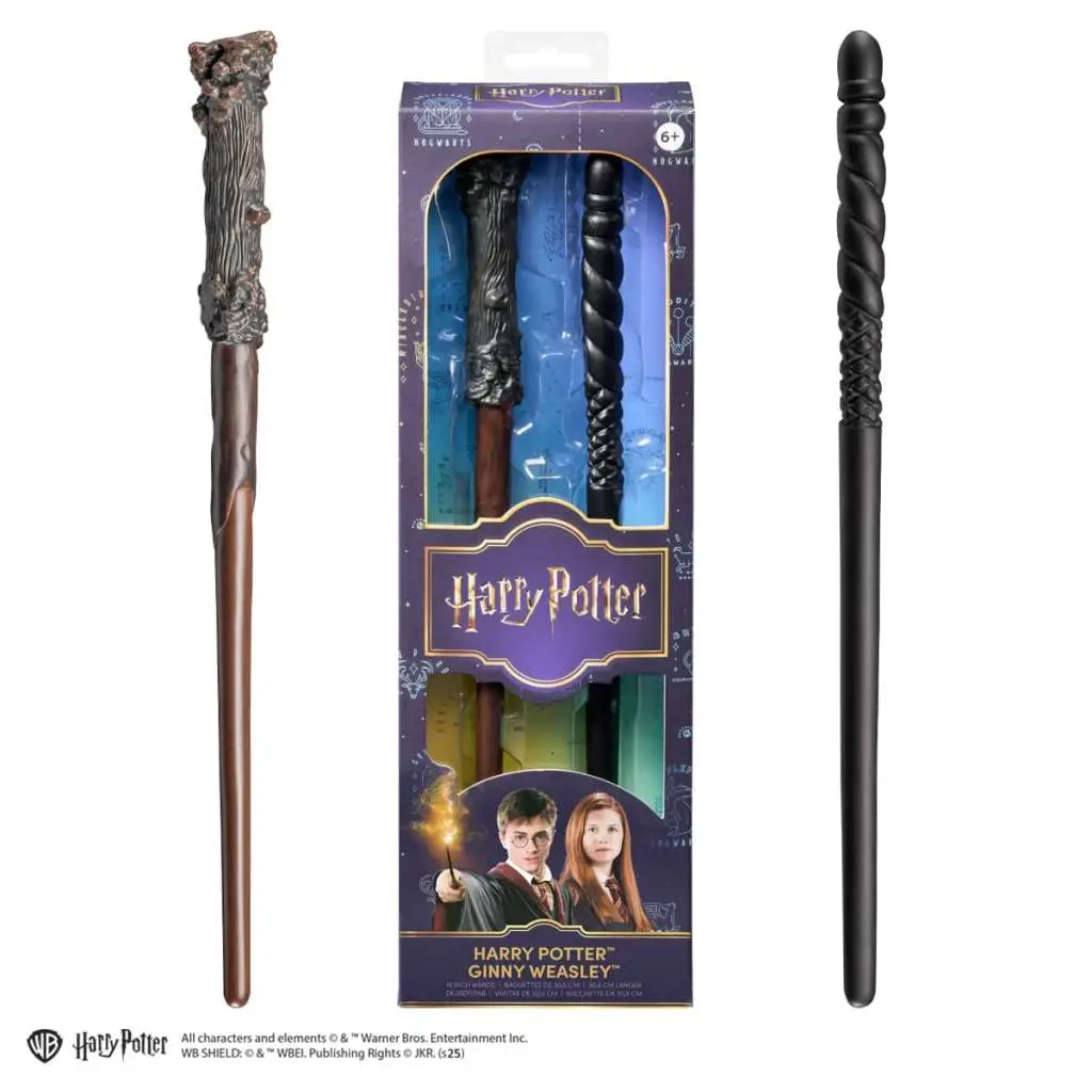 harry potter and ginny weasley role play pvc 2pack wands