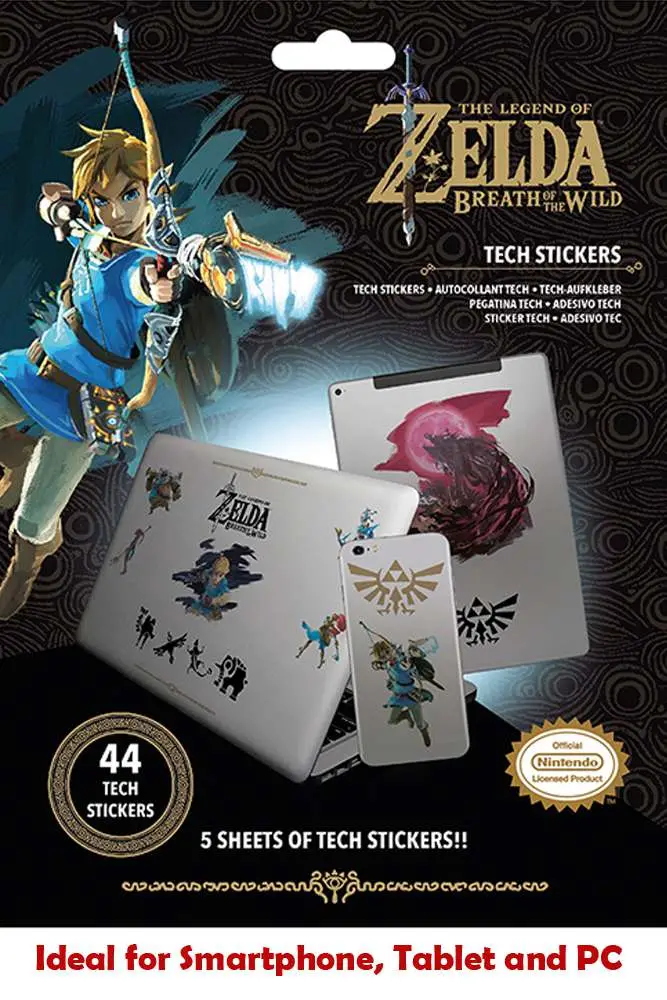the legend of zelda tech stickers