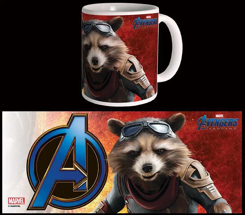 avengers endgame rocket mug