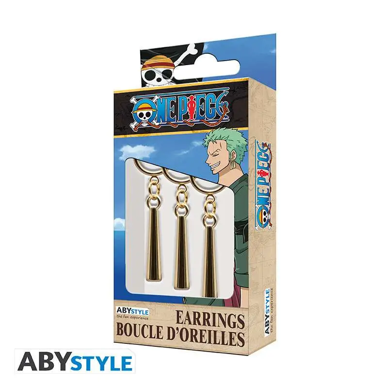 one piece zoro 3 earrings replica