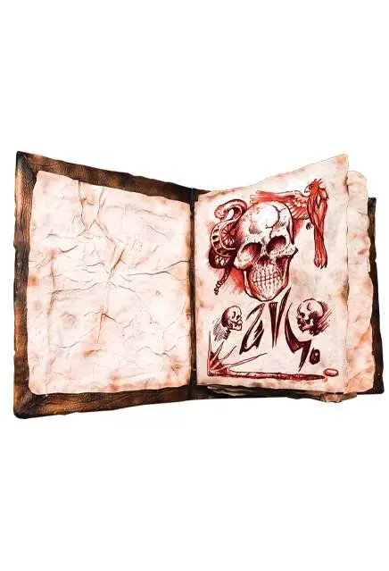 evil dead 2 necronomicon book prop w pag