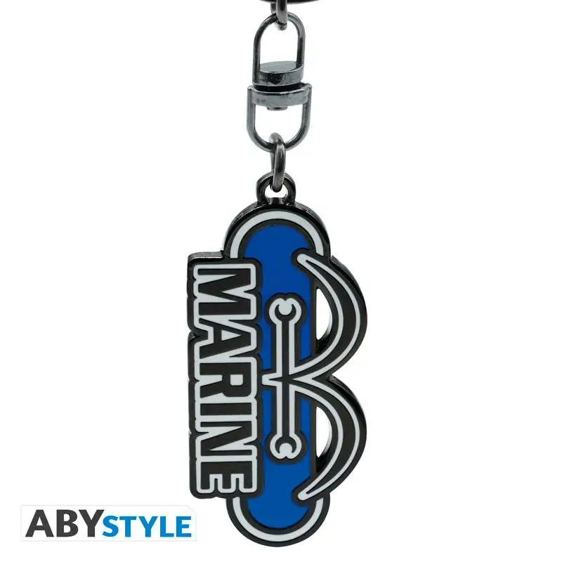 one piece marine keychain