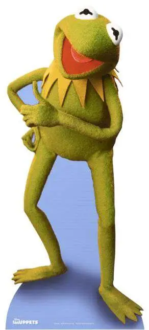 muppets kermit the frog cardboard cutout