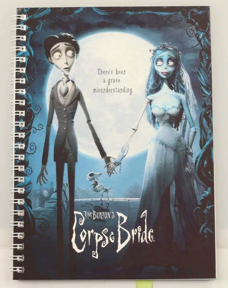 corpse bride movie poster spiral noteboo
