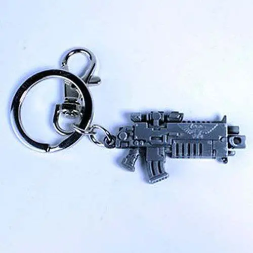warhammer 40k bolter metal finish kchain