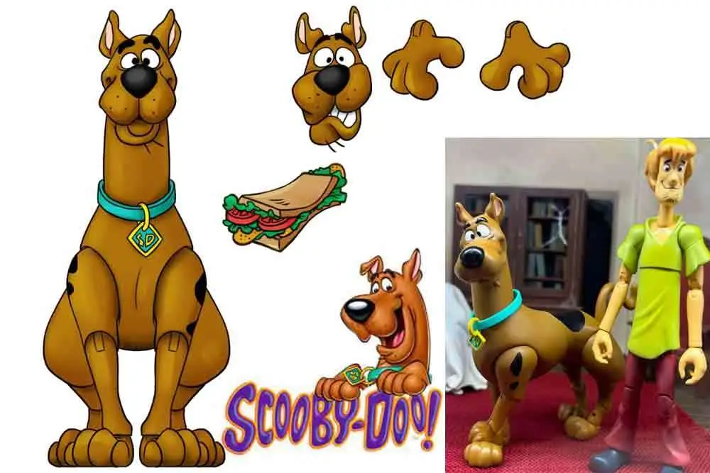 scooby doo wave 2: scooby - de luxe action figure scale 1:12