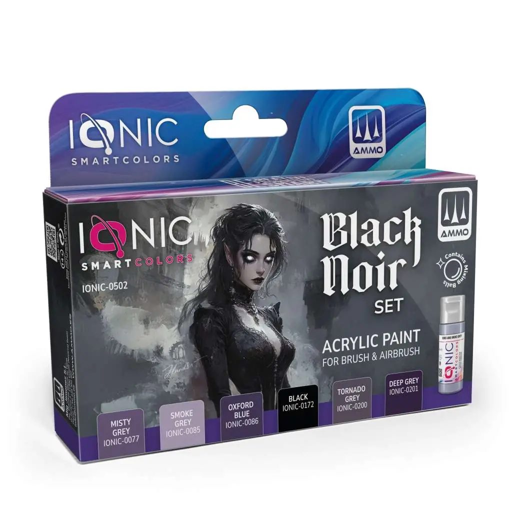 ionic black noir paint set