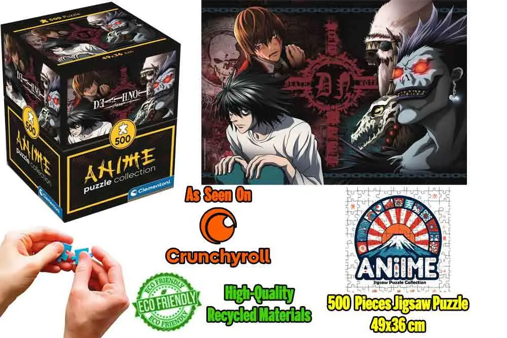 anime puzzle collection - cube500 - death note: logo - jigsaw puzzle 500 pcs
