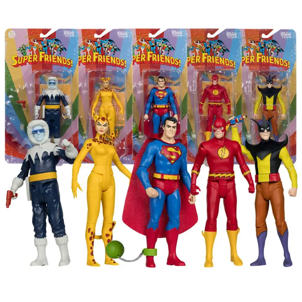 dc retro super friends serie 2 assorted set(6)