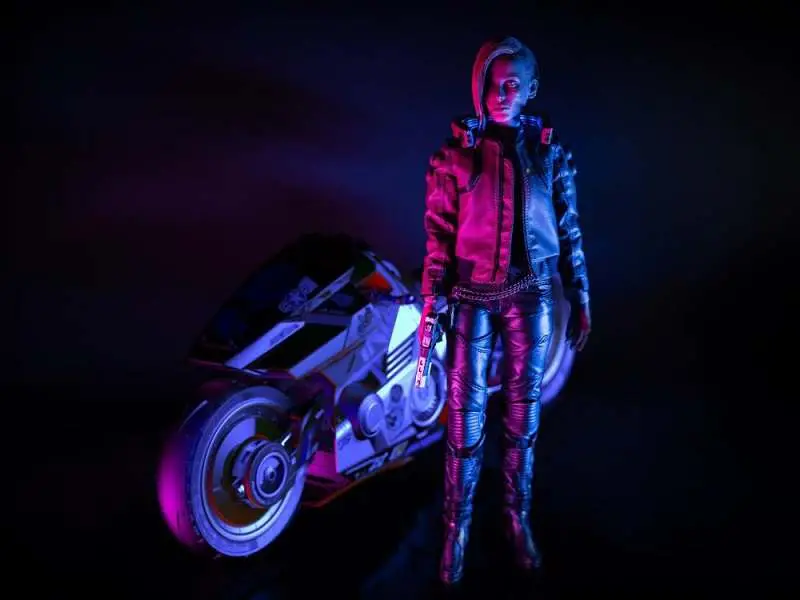 cyberpunk 2077 v female 1/6 af +bike bun