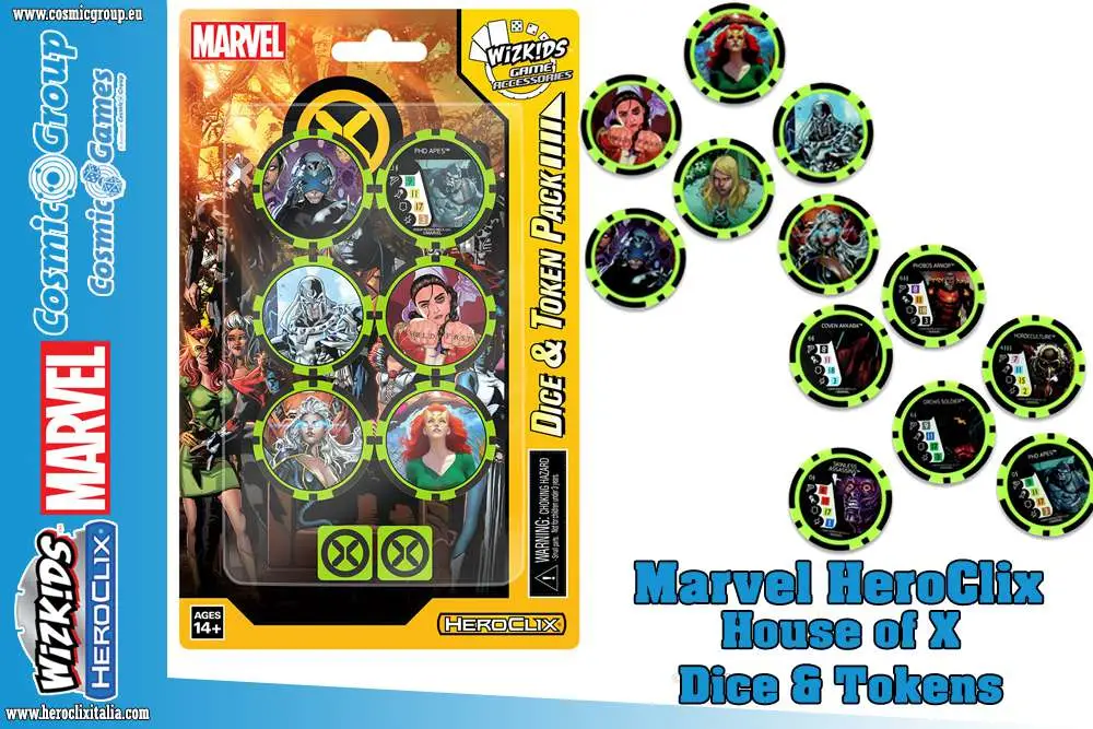 mhc x-men house of x dice & token