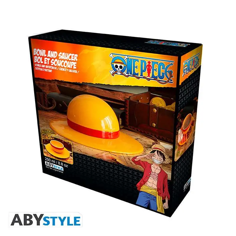 one piece strawhat saucer & bowl