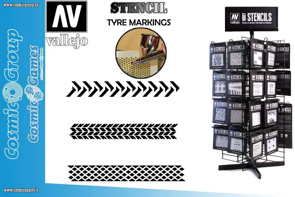 stencil sttx002 tyremarkings