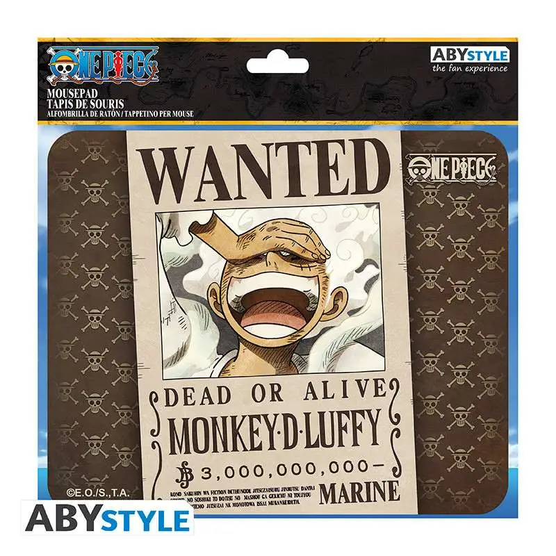 one piece wanted luffy flexible mousepad