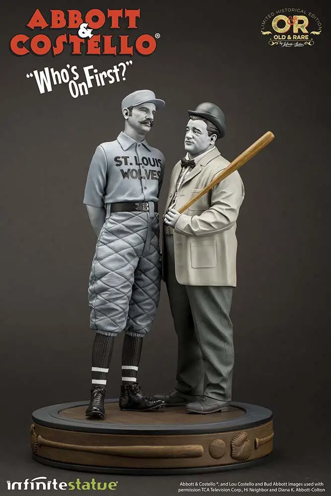 abbot&costello old&rare 1/6 resin statue