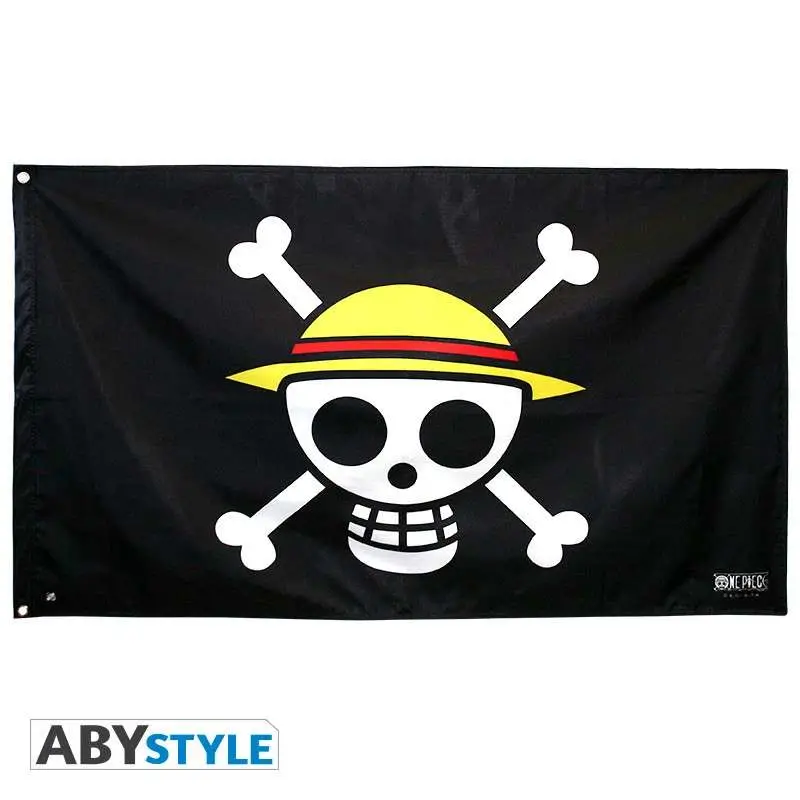 one piece skull luffy flag