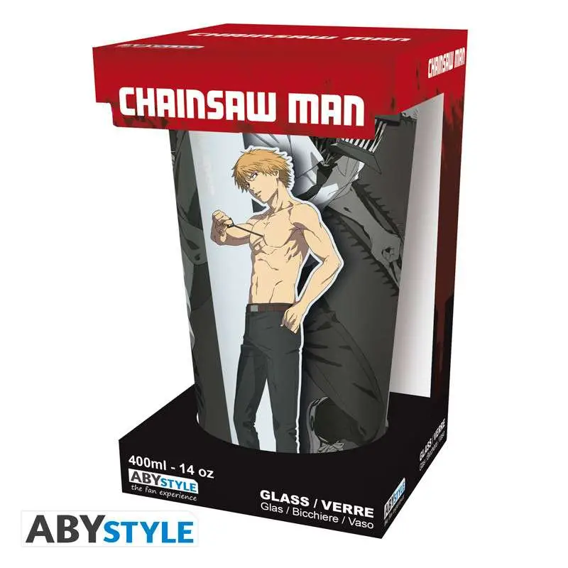 chainsaw man glass l