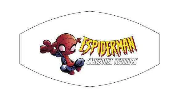 cabezones reunidos espiderman face mask