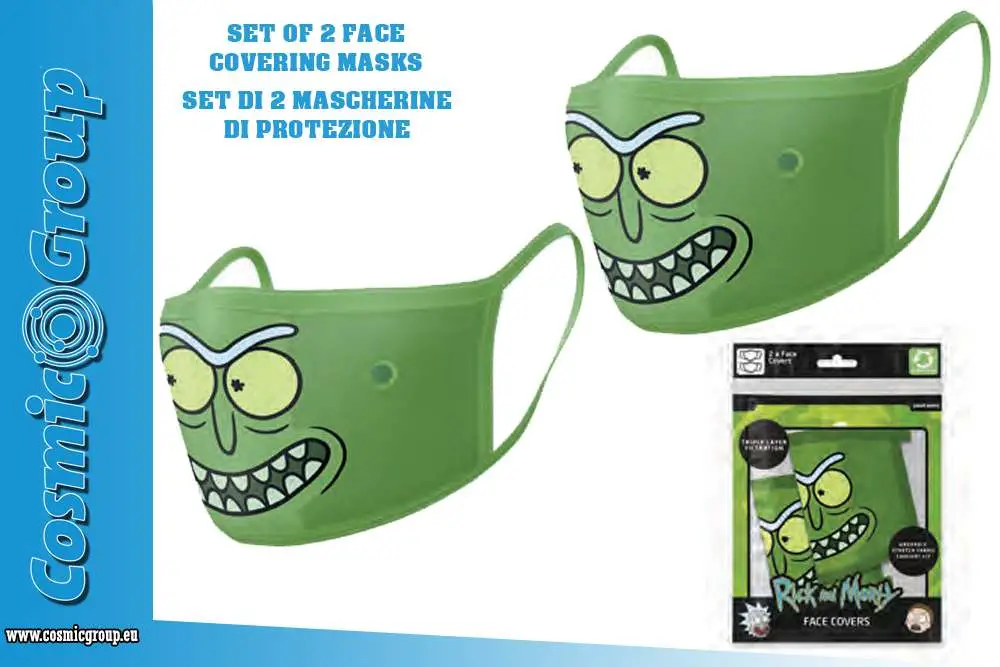 rick&morty pickle face cover.mask set(2)