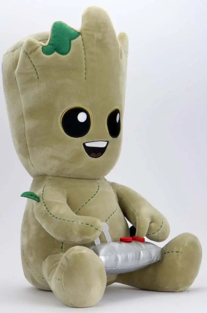 groot with button hug me plush