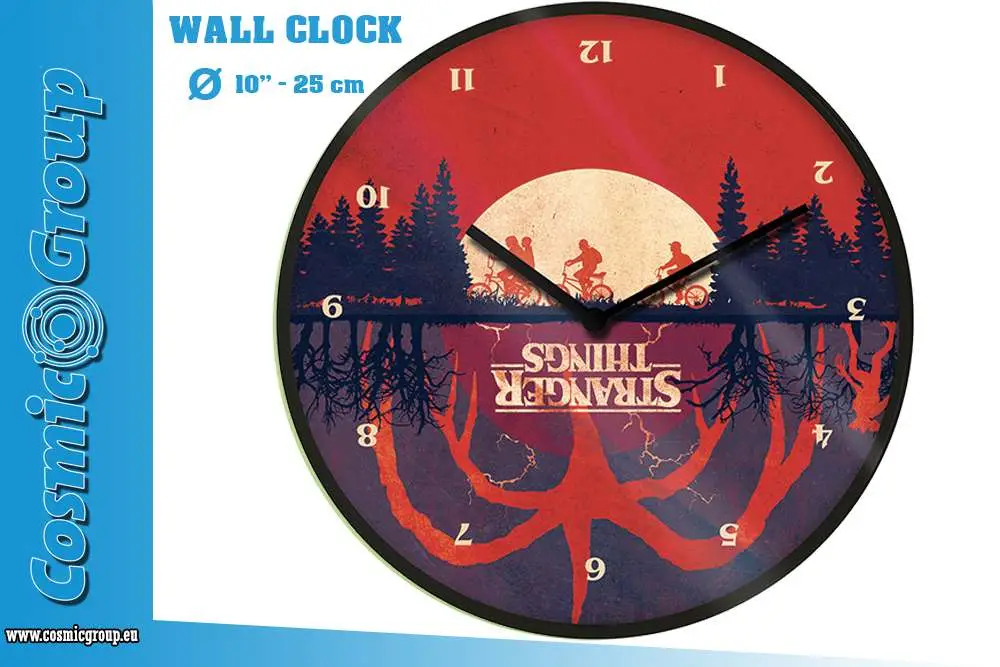 stranger things upside down wall clock