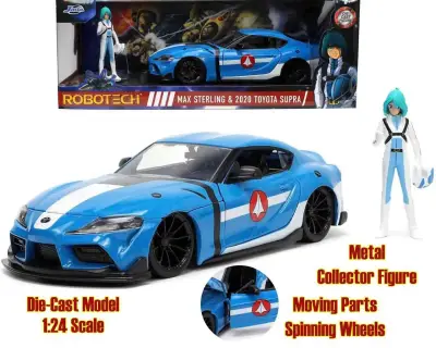 Robotech - 2020 Toyota Supra With Max Sterling - 1:24 Die-Cast Model