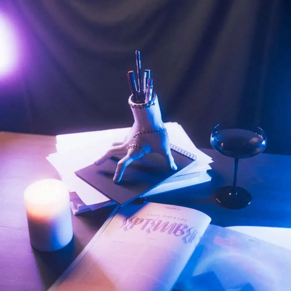 wednesday pen holder set