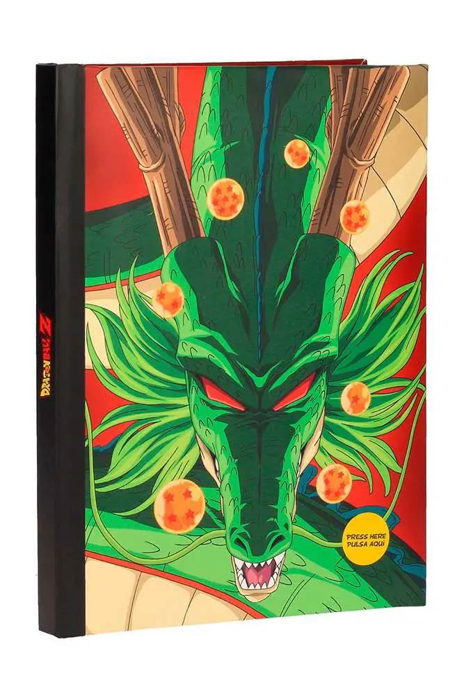 dragon ball z shenron notebook w/light