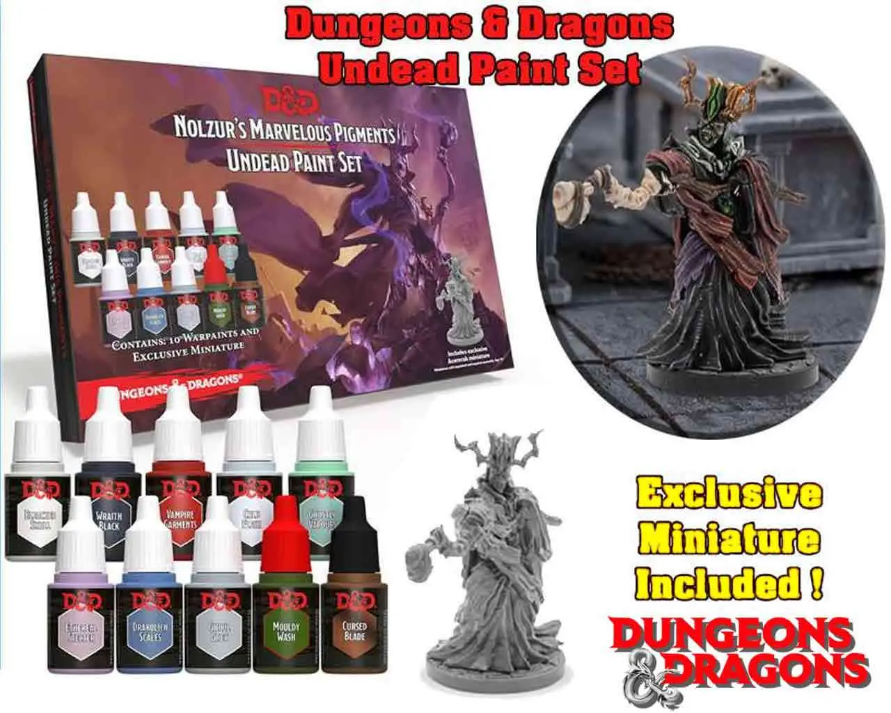 dungeons & dragons - nolzur's marvelous pigments - undead paint set