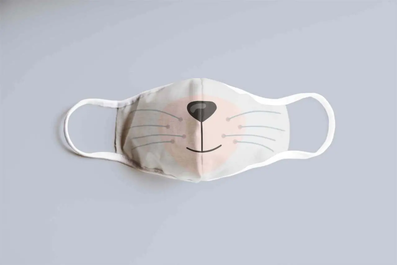 cat snout kids face mask