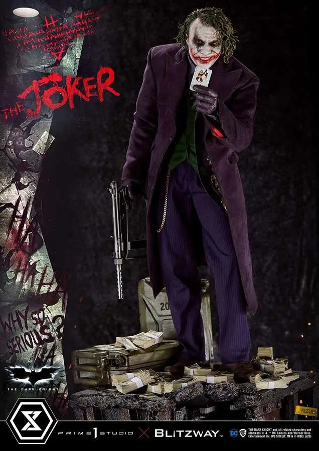 the dark knight movie joker bonus statue