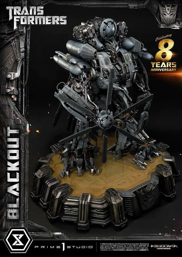 transformers blackout statue