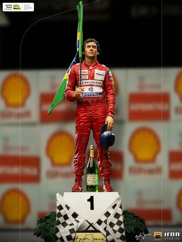 ayrton senna gp brazil 91 1/10 statue