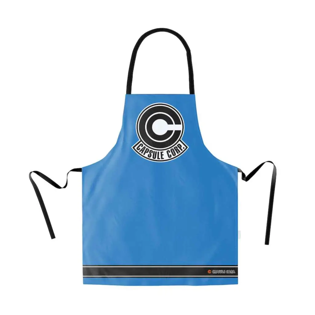 dragon ball capsule corp symbol apron