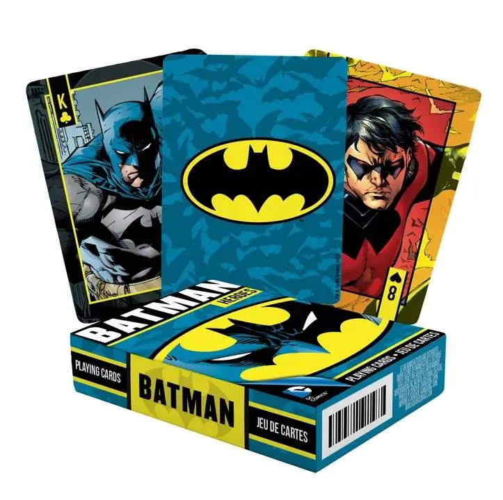 dc batman heroes playing cards