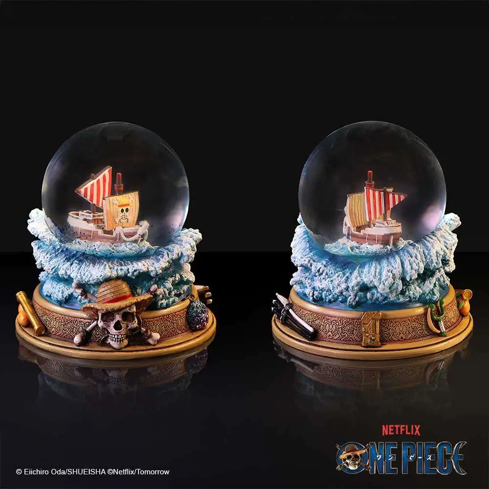 one piece going merry snow globe