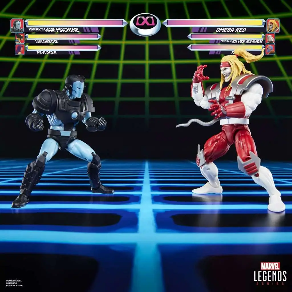 marvel legends gamerverse war machine vs omega red action figures