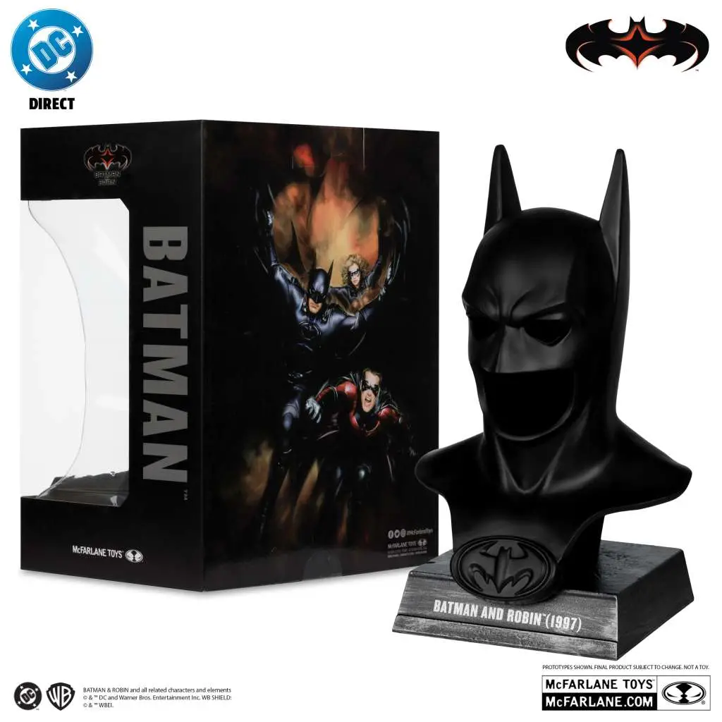 dc direct batman 1:3 cowl prop replica batman and robin