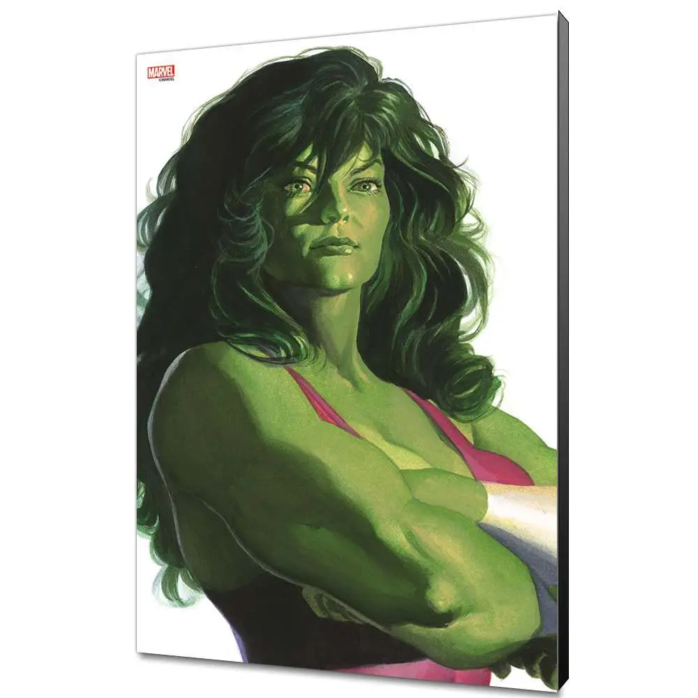 alex ross she hulk wood panel
