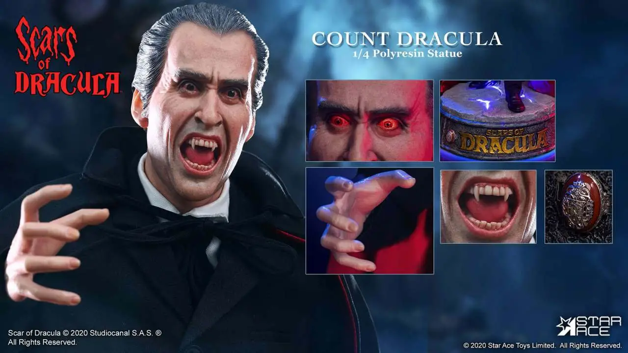scars of dracula 1/4 deluxe statue
