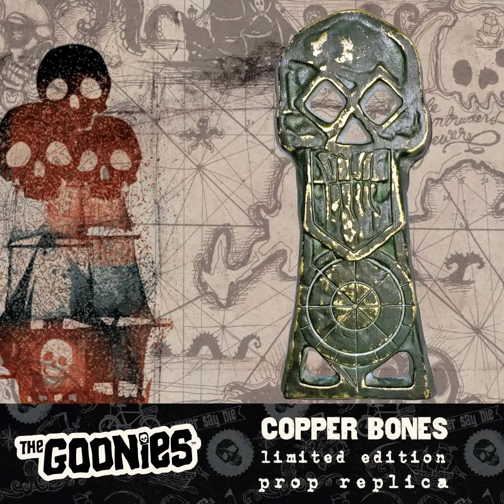 goonies copper bones skeleton key prop
