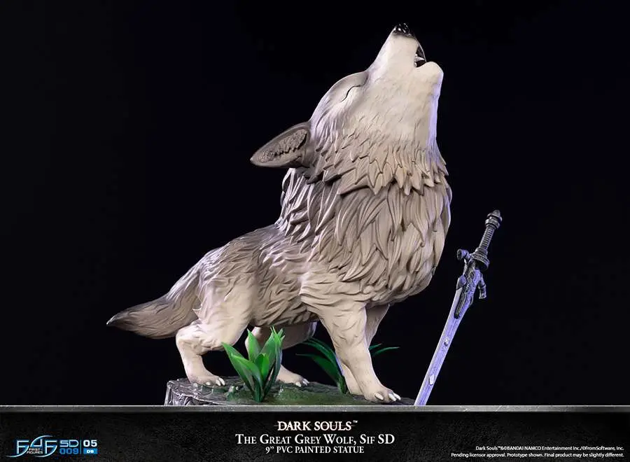 dark soul great grey wolf sif sd statue