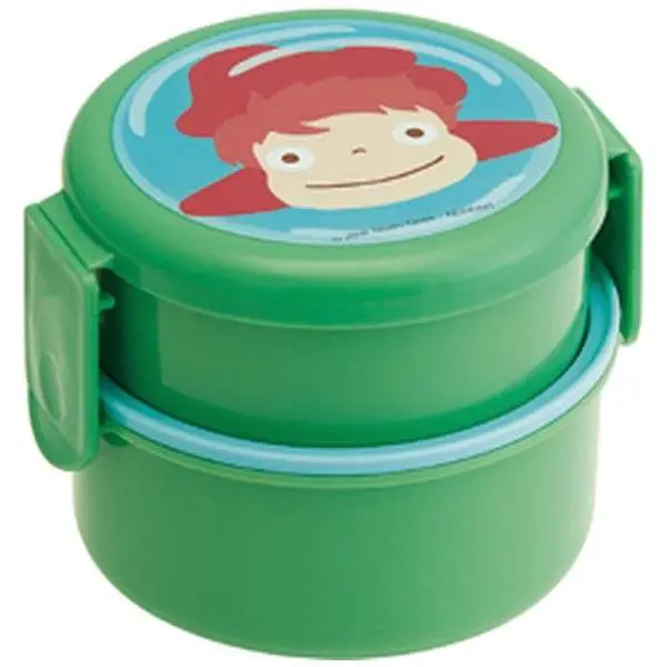 ponyo 2 layers round shape lunch box