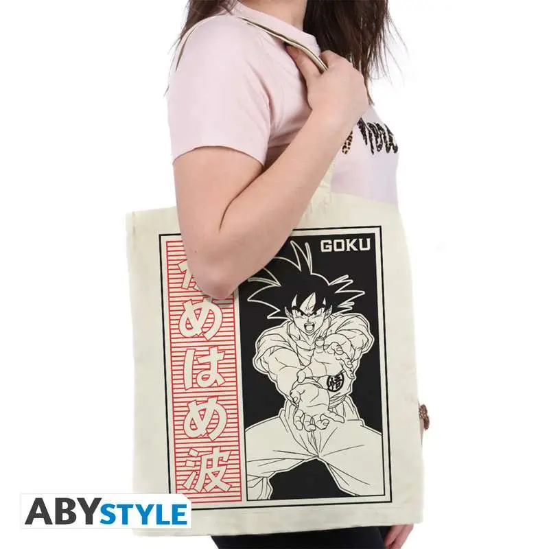 dragon ball super goku kamehameha tote bag